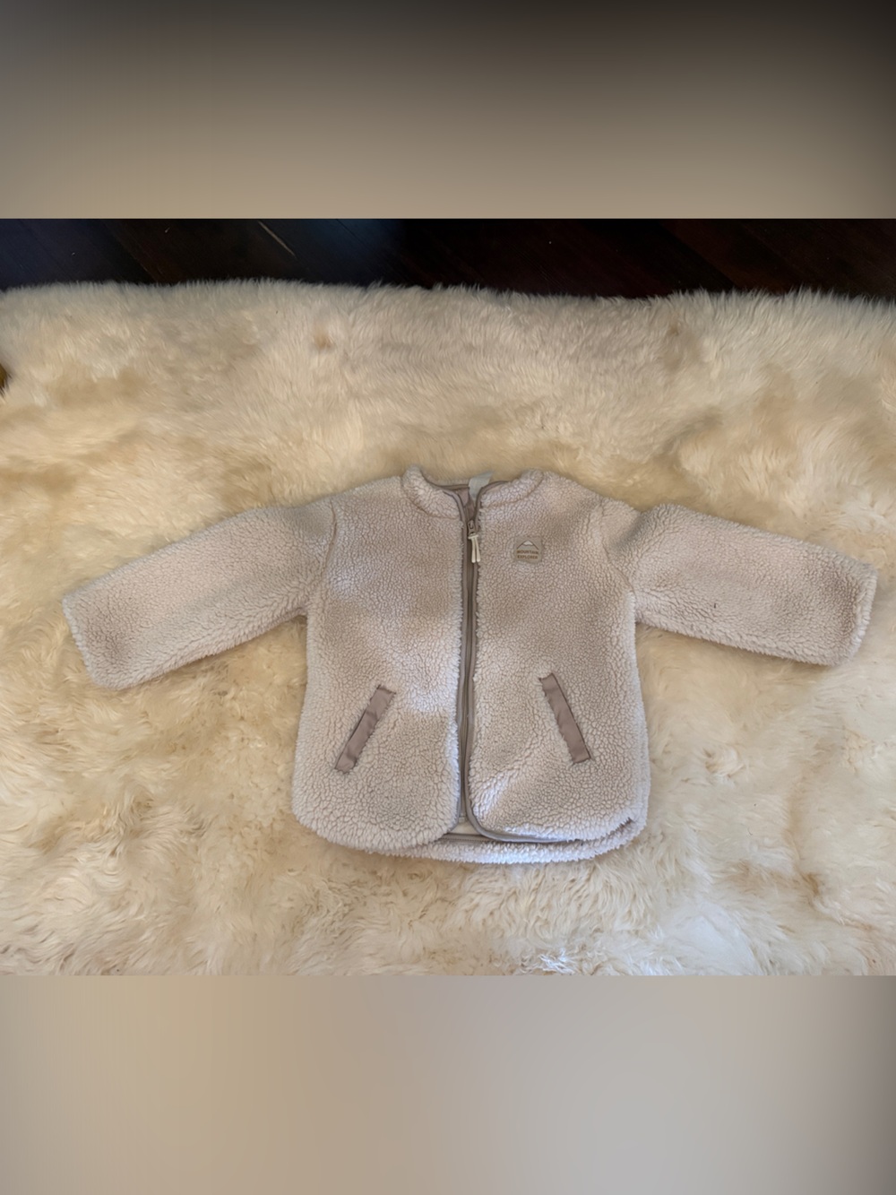 H&M Toddler Sherpa Puffer Jacket - Cream